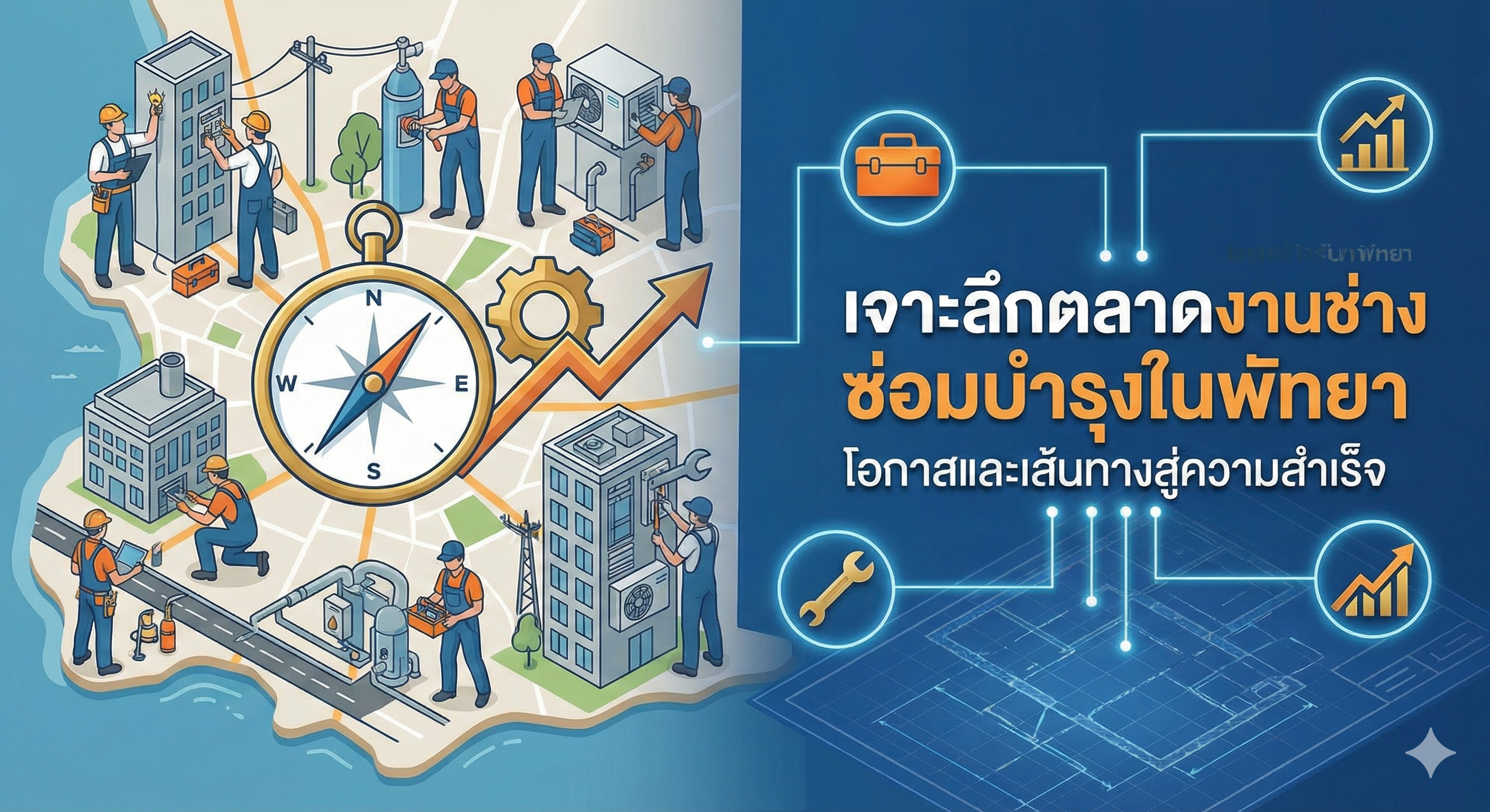 เจาะลึกตลาดงานช่างซ่อมบำรุงในพัทยา: โอกาสและเส้นทางสู่ความสำเร็จในเมืองเศรษฐกิจ