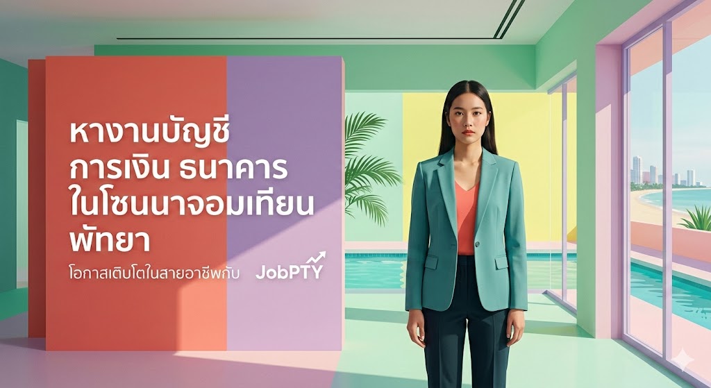 หางานบัญชี การเงิน ธนาคาร ในโซนนาจอมเทียน พัทยา โอกาสเติบโตในสายอาชีพกับ JobPTY
