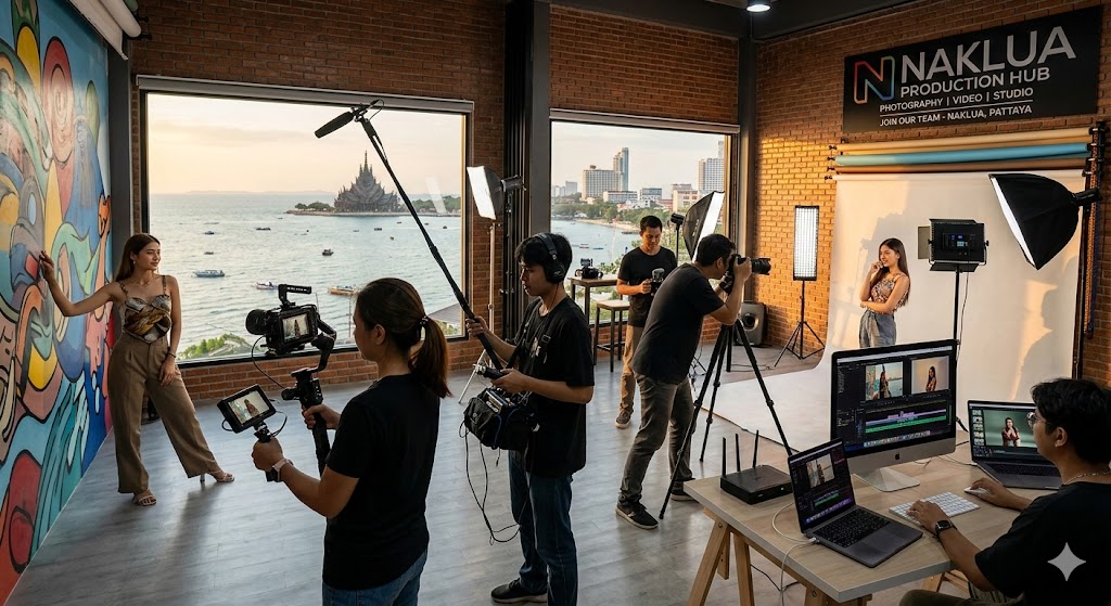 หางานถ่ายภาพ วิดีโอ และสตูดิโอ โซนนาเกลือ พัทยา โอกาสทองของคนรักงานโปรดักชั่น